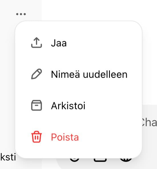 ChatGPT ilmaiseksi tallentaa keskustelut