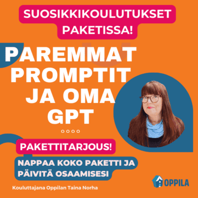 Paremmat promptit ja Oma GPT -kurssipaketti